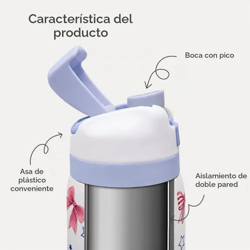Vista 2 de Botella de agua de acero inoxidable con bandera estadounidense, aislada al vacío, tapa de botón, 32 onzas, regalos para patriota 4 de julio