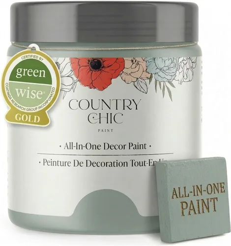 Vista 90 de Country Chic - Pintura a la tiza todo en uno para muebles y armarios, ecológica, acabado mate, con primer y sellador, para madera y metal, Alchemist