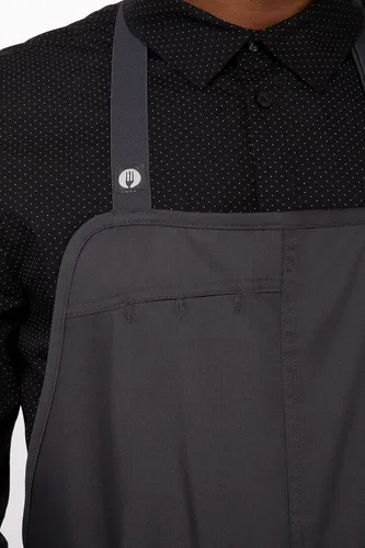 Vista 6 de Chef Works Brio Chef's Bib Delantal para hombre