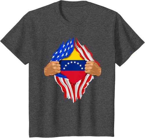 Vista 34 de Camiseta Venezuelan Blood Inside Me Regalo de la bandera de Venezuela, Blanco