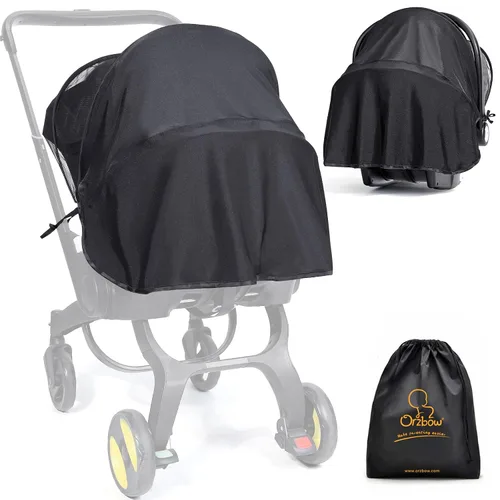Vista 6 de Orzbow Mosquitera de bebé para asiento de automóvil Doona Funda de asiento de automóvil infantil de verano Funda de malla transpirable
