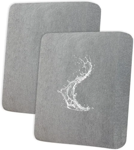 Vista 123 de Fundas de cojín impermeables para sofá, funda elástica lavable con diseño elástico antideslizante, protector de muebles para mascotas y niños