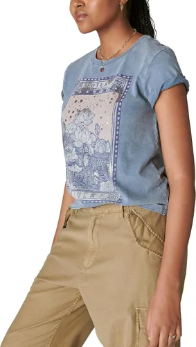 Vista 4 de Lucky Brand Camiseta clásica Lotus Lucky para mujer