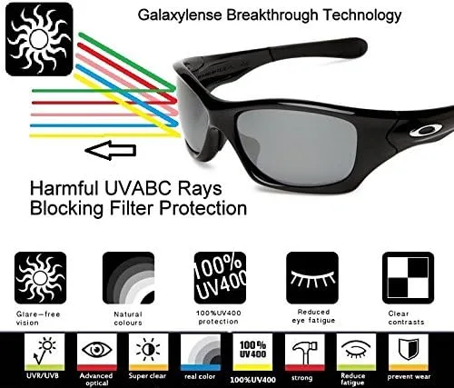 Vista 5 de Lentes de repuesto Galaxy para gafas de sol Oakley Holbrook Yellow