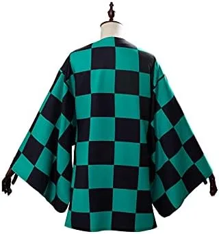 Vista 3 de Kimono para niños, disfraz de cosplay, cárdigan, chaqueta, bata, capa de anime