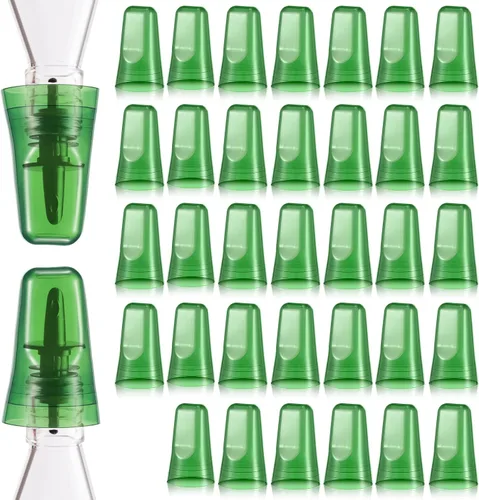 Vista 14 de Chengu 24 fundas para botellas de licor, cubiertas de boquilla para botellas, dispensador universal de vertido, tapas de boquilla de goma