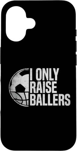Vista 32 de I Only Raise Ballers Funny Soccer Basketball Parent Case for iPhone 17