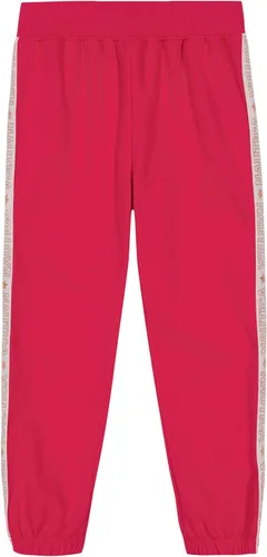 Vista 9 de Nautica Pantalones deportivos con logotipo para niña, pantalones deportivos de forro polar con puños acanalados y bolsillos laterales funcionales