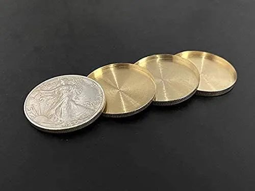 Vista 2 de SUMAG Cuatro en uno Walking Liberty Half Dollar Set Magic Tricks Coin Appear Vanish Magic for Magicians Accesorio Close up Ilusión Mentalismo Props