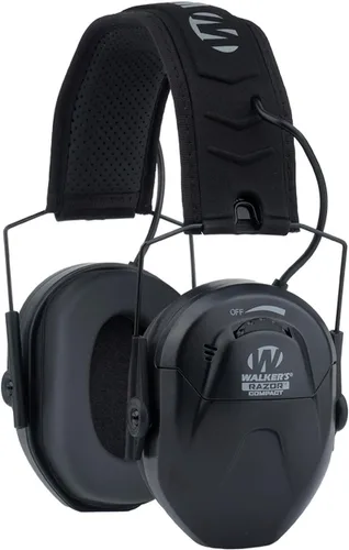 Vista 3 de Walker's Razor Compact Electronic Youth/Women's 23dB NRR Noise-Canceling Hearing Protection Muff, 2 AAA Batteries Included