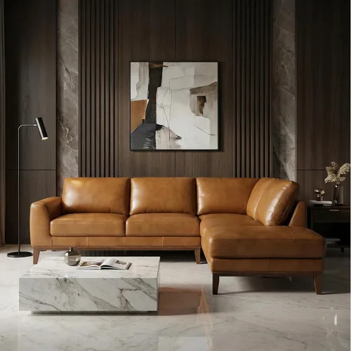Vista 16 de Anthony - Sofá modular esquinero con orientación izquierda, sofá modular en forma de L de 4 asientos, sofá moderno tapizado suave para sala