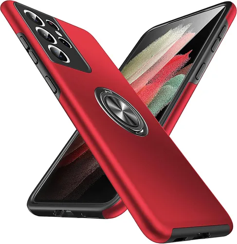 Vista 19 de Anqrp Funda para Samsung Galaxy A53 con soporte de anillo, color negro