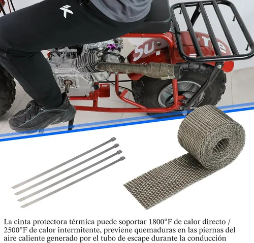 Vista 9 de YOXUFA Tubo de Escape y Silenciador de Reemplazo para Predator 212 196cc 224cc 6.5hp Coleman CT200U CT200U-EX BT200X Baja Warrior MB200 GX160 GX200