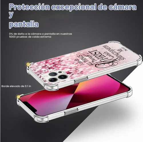 Vista 4 de Funda de la Biblia para iPhone 12 Pro Max Christian Verses protectora, resistente compatible con iPhone 12 Pro Max
