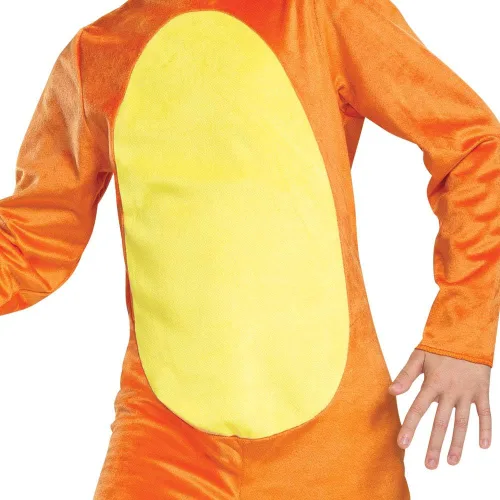 Vista 4 de Pokemon Charmander - Disfraz infantil de personaje clásico para niños, Naranja