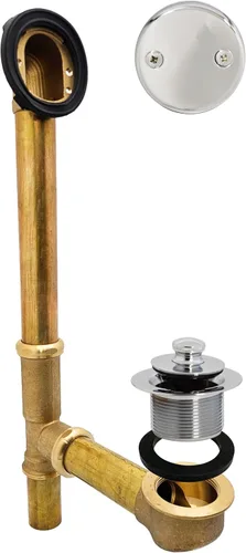 Vista 15 de Westbrass Pull & Drain D3262-62 - Desechos de baño de 14 pulgadas, tubo de calibre 17, negro mate, D3262-62