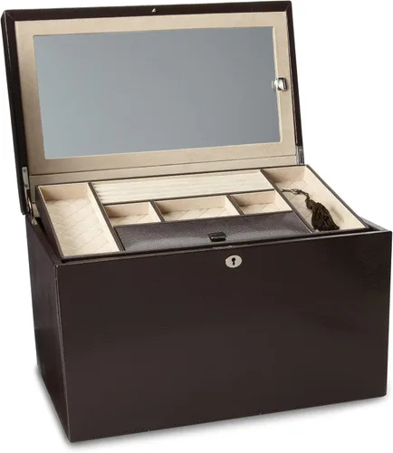 Vista 2 de WOLF 315006 London - Joyero grande, color cacao, Cocoa