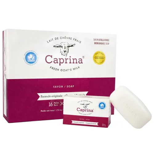 Vista 8 de Caprina Original Formula Jabón de leche de cabra fresca, 3.17 onzas (paquete de 24)