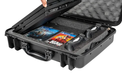 Vista 3 de Case Club Gaming Travel Case to fit PlayStation 4 Pro in Pre-Cut Foam
