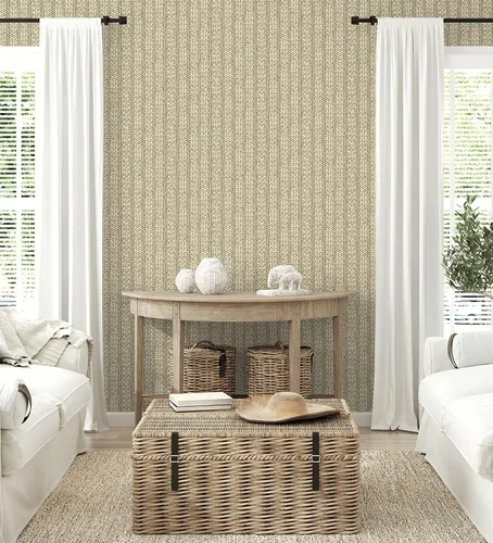 Vista 4 de Surface Style - Papel tapiz para despegar y pegar, papel tapiz botánico para dormitorio, tocador, cocina, autoadhesivo, vinilo, cobertura de 30.75
