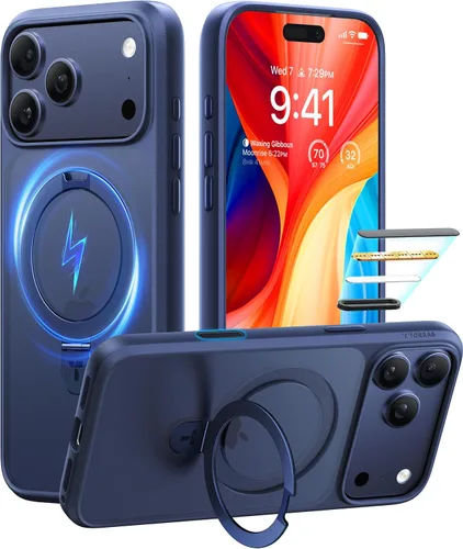 Vista 30 de TORRAS Funda magnética para iPhone 13 Pro Max de 6.7 pulgadas [compatible con Magsafe] con soporte, [protección contra caídas de grado militar] a