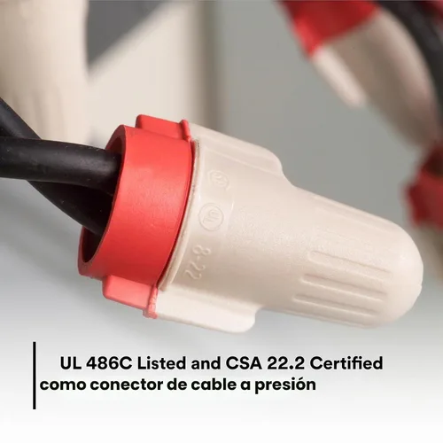 Vista 8 de 3M Conector de cable Performance Plus, T/R+JUG, 22-8 AWG, bronceado/rojo