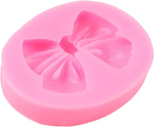 Vista 5 de Molde para fondant con moño, pajarita, molde de silicona para pastel de azúcar y dulces, moldes para manualidades para decoración de pasteles