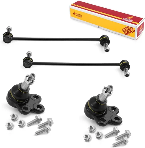 Vista 67 de Metrix Premium Chassis Parts - Juego de 4 piezas de articulación de rótula superior y barra estabilizadora delantera para Ford Ranger RWD 1998-2011