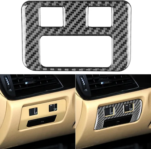 Vista 11 de NVCNX Fibra de Carbono Premium Real para Automóvil, Caja de Almacenamiento del Reposabrazos de la Consola Central, Tira Pegatina Calcomanía