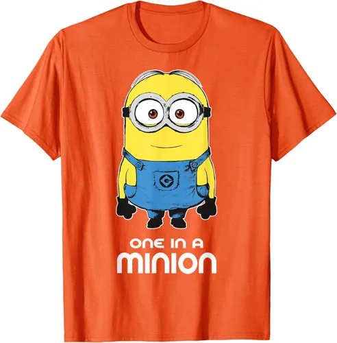 Vista 76 de Despicable Me Camiseta estampada Minions Bob One in A Minion Negro