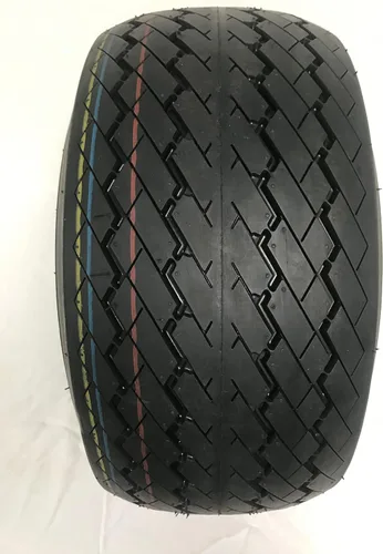 Vista 4 de Juego de 4 ruedas OEM para carrito de golf de 18x8.5-8 y neumáticos de acero blanco
