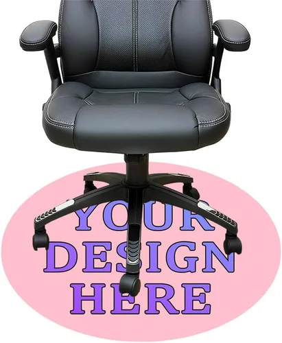 Vista 108 de Tapete redondo personalizado para silla de escritorio de oficina, diseño de tu propio logotipo de foto, texto, alfombrillas circulares