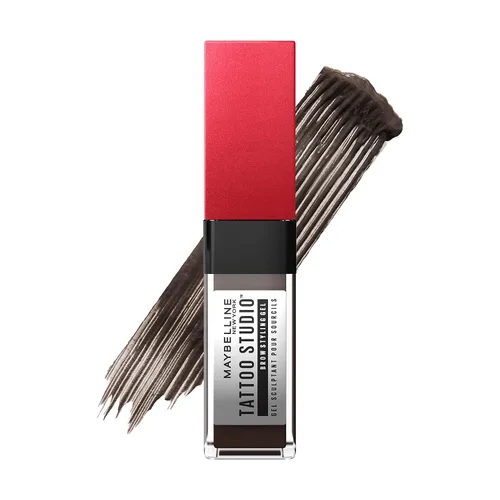 Vista 12 de Maybelline Tattoo Studio Gel de Estilo para Cejas, Maquillaje de Cejas Impermeable, Tinte para Cejas para un Uso de Hasta 36 Horas, Rubio, 1 Unidad