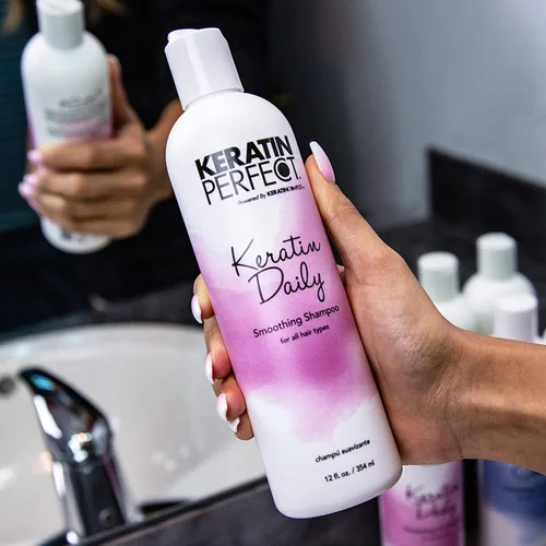 Vista 6 de Keratin Perfect Champú alisador diario de queratina - 12oz