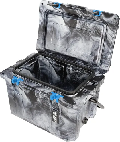 Vista 2 de Cubix Outdoors - QuadraX - Enfriador rotomoldeado de 20 cuartos de galón - Retención de hielo de 5 días, hielera dura portátil con portavasos Urban