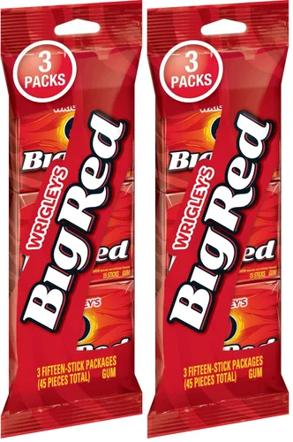 Vista 7 de Wrigley's Big Red Cinnamon Gum, paquete de 5 chicles (40 paquetes)