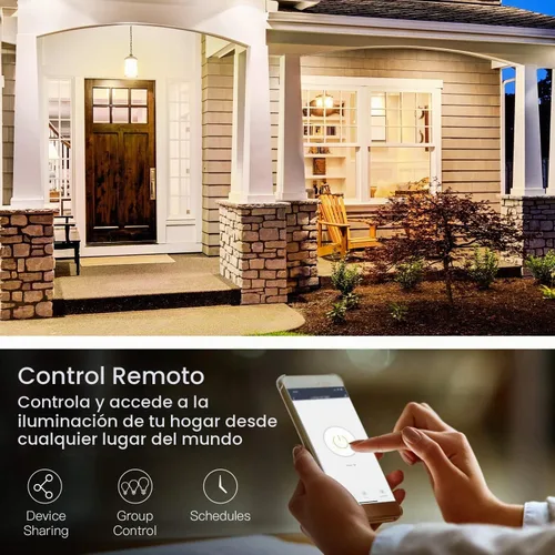 Vista 5 de TREATLIFE Paquete de 4 interruptores inteligentes de 3 vías, interruptor de luz inteligente WiFi de 2.4 GHz, funciona con Alexa, Google Home