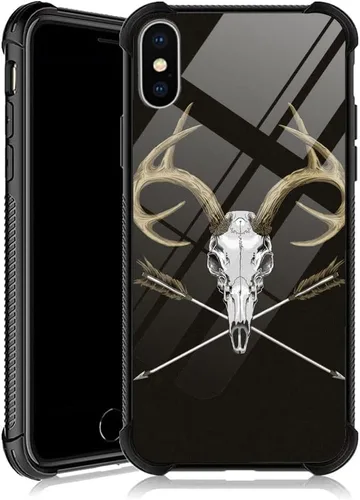 Vista 9 de DJSOK Funda compatible con iPhone XR, diseño con patrón de parachoques trasero, esquinas reforzadas antiarañazos, caver de TPU suave, fundas