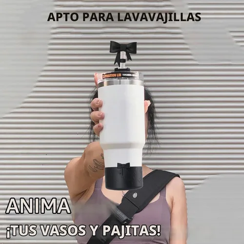 Vista 5 de Cubiertas de Pajitas con Lazo de Silicona y Botas con Lazo de Silicona Negro