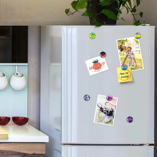 Vista 5 de MORCART Imanes para refrigerador, bonitos imanes decorativos para nevera, para casillero, pizarra blanca, gabinete, oficina, cocina, obras