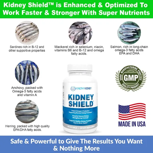 Vista 3 de Kidney Restore & Kidney Shield - Paquete de 2 suplementos de vitamina D para el riñón y limpieza renal