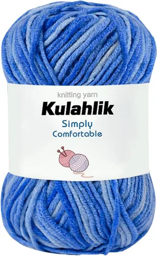 Vista 118 de 50g (1x50g) Hilo Acrílico para Crochet y Tejido, Hilo Degradado Colorido, 1 Rollo de Madejas, Hilo Acrílico Multicolor, Perfecto para Proyectos