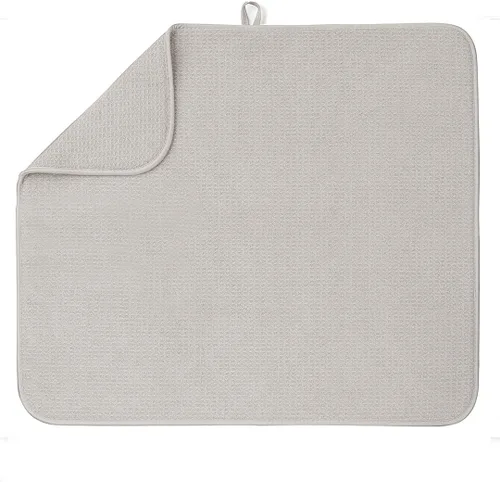 Vista 15 de Bellemain Tapete XXL para platos de 24 x 17 pulgadas (el tapete más grande) de microfibra, súper absorbente (gris)