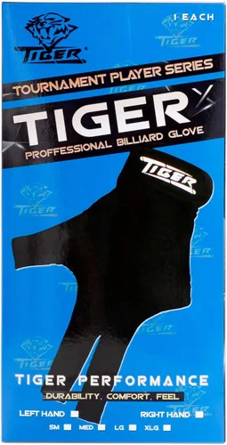 Vista 5 de Tiger-X Guante de billar - negro - para mano izquierda (grande)