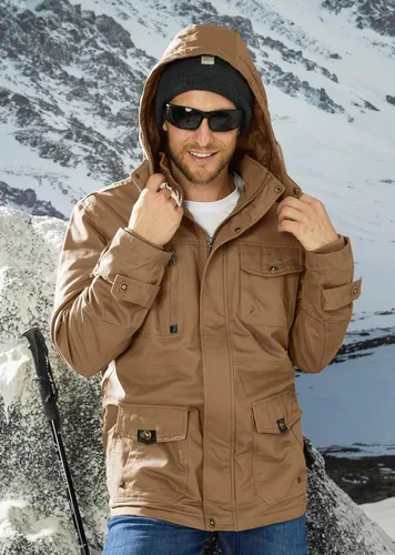 Vista 6 de MAGCOMSEN Men's Winter Coat Military Jacket Fleece Lined Parka Cotton Cargo Jacket
