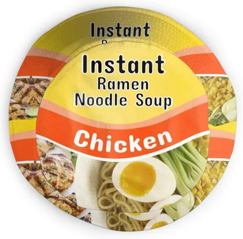 Vista 4 de Sombrero de pescador unisex de fideos ramen instantáneos, gorra de verano para viajes a la playa, Fideos Ramen Instantáneos