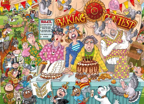 Vista 2 de Jumbo Wasgij Original 23 The Bake Off Rompecabezas (1000 piezas)