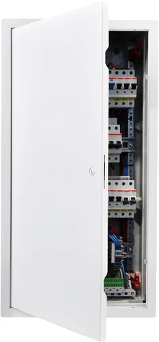 Vista 17 de VEVOR Panel de acceso para paneles de yeso, puerta de acceso de acero galvanizado de 13.3 x 13.3 pulgadas, panel de servicio con bisagras de fácil