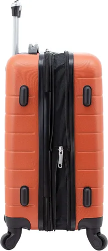 Vista 6 de Wrangler - Juego de piezas de equipaje inteligente con portavasos y puerto USB, Burnt orange