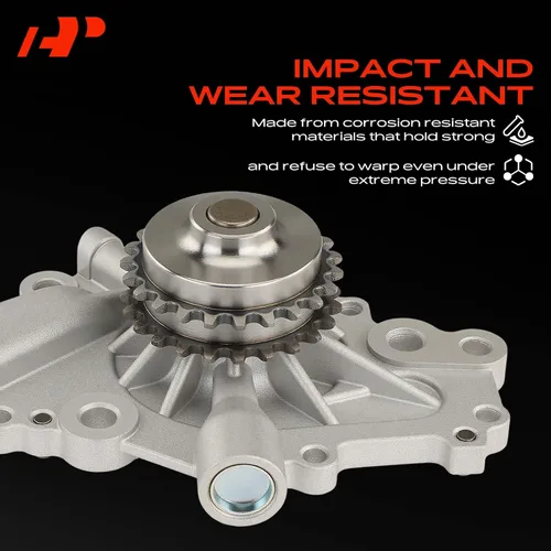 Vista 5 de A-Premium Bomba de agua del motor con junta [DOHC, 6 cilindros 2.7L] Compatible con Chrysler & Dodge, se adapta a 300, Concorde 98-04, Intrepide